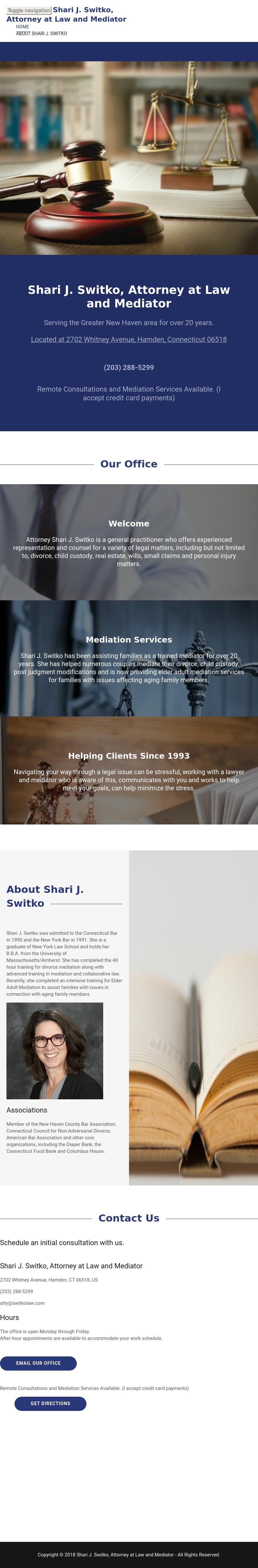 Switko Shari J - Hamden CT Lawyers