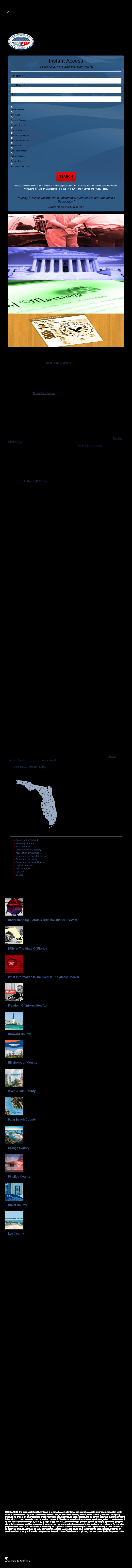 Florida State Records - Tallahassee FL Lawyers