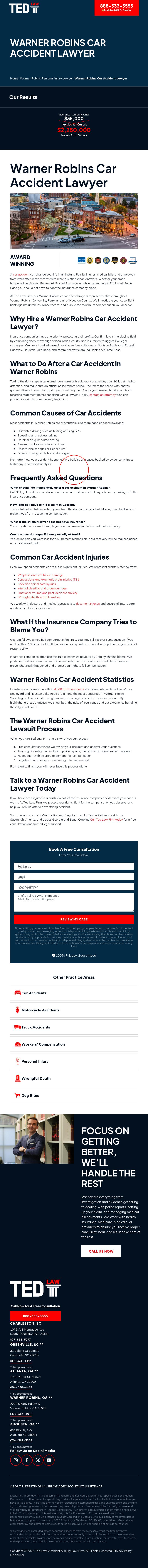 TED Law: Accident and Injury Law Firm, LLC - Warner Robins GA Lawyers
