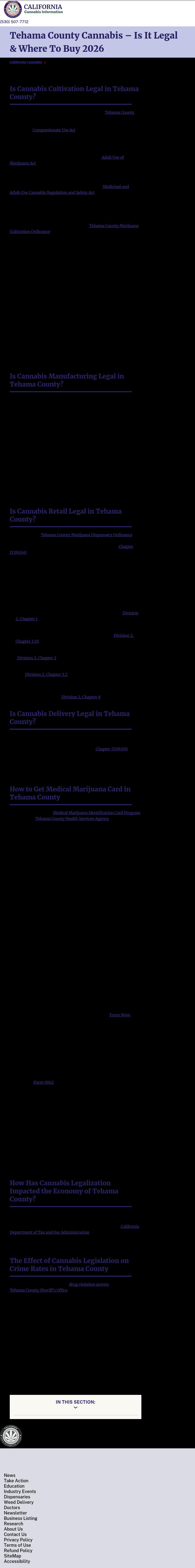 Tehama County Cannabis - Red Bluff CA Lawyers
