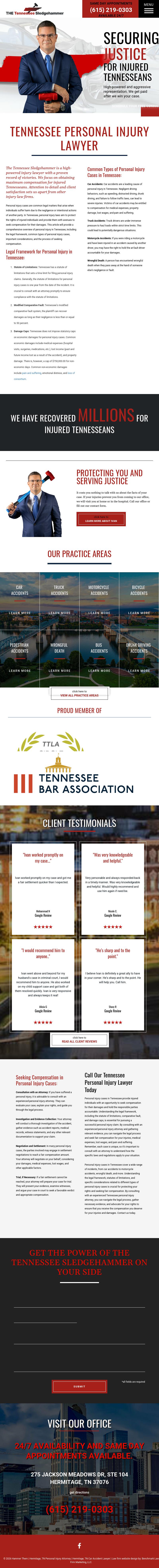 Tennessee SledgeHammer - Hermitage TN Lawyers