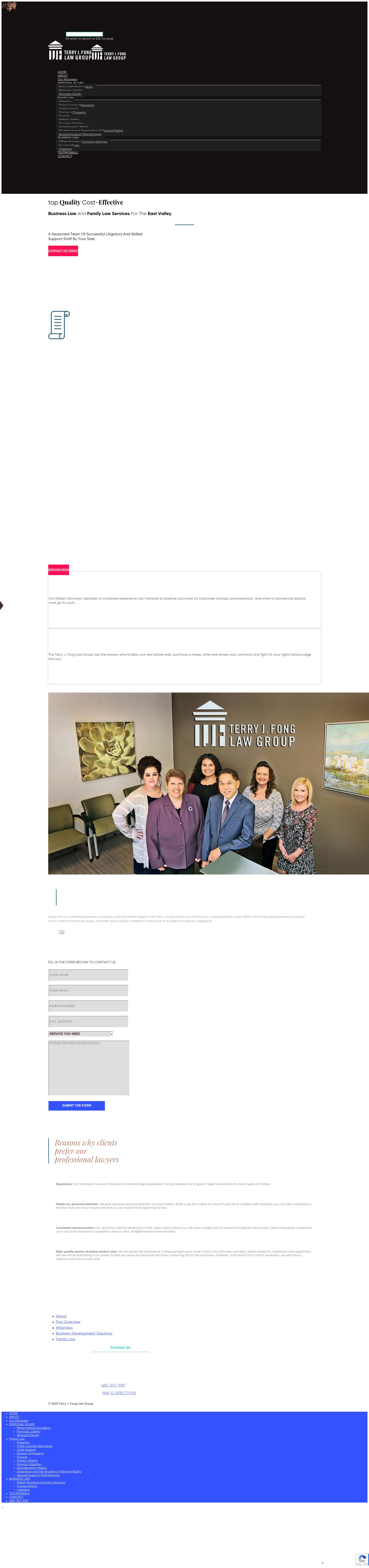 Terry J. Fong Law Group - Gilbert AZ Lawyers