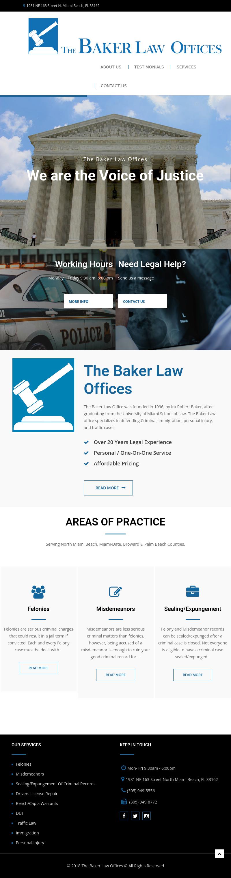 The Baker Law Offices - North Miami Beach FL Lawyers