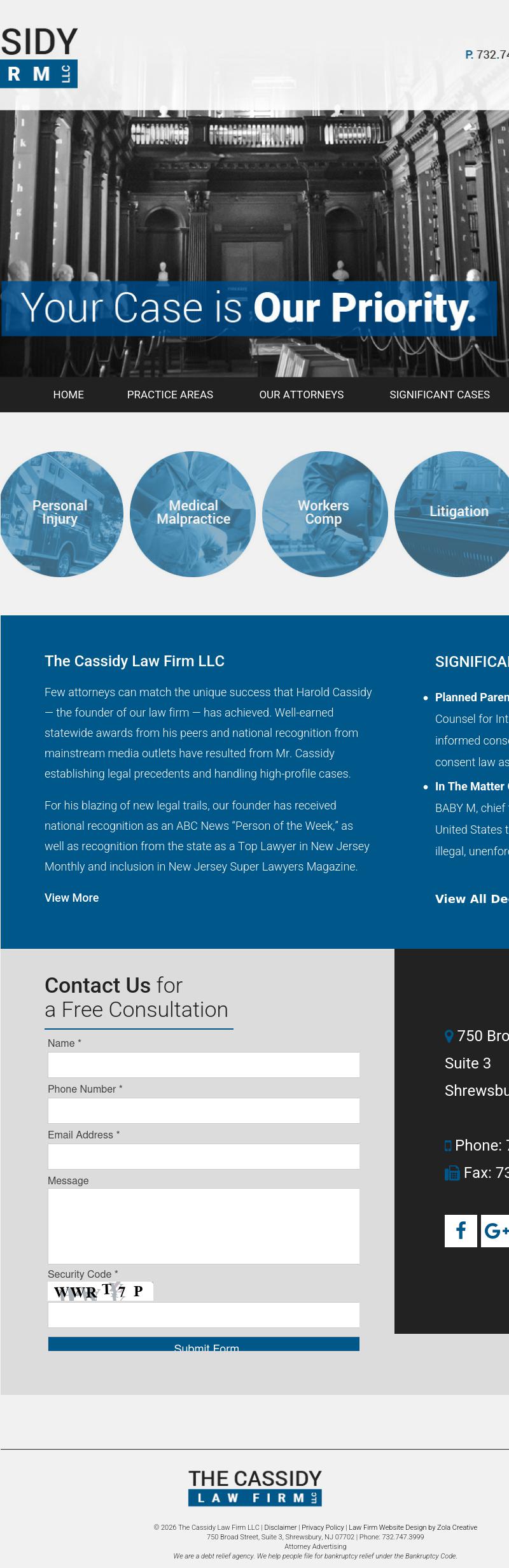 The Cassidy Law Firm LLC - Shrewsbury NJ Lawyers