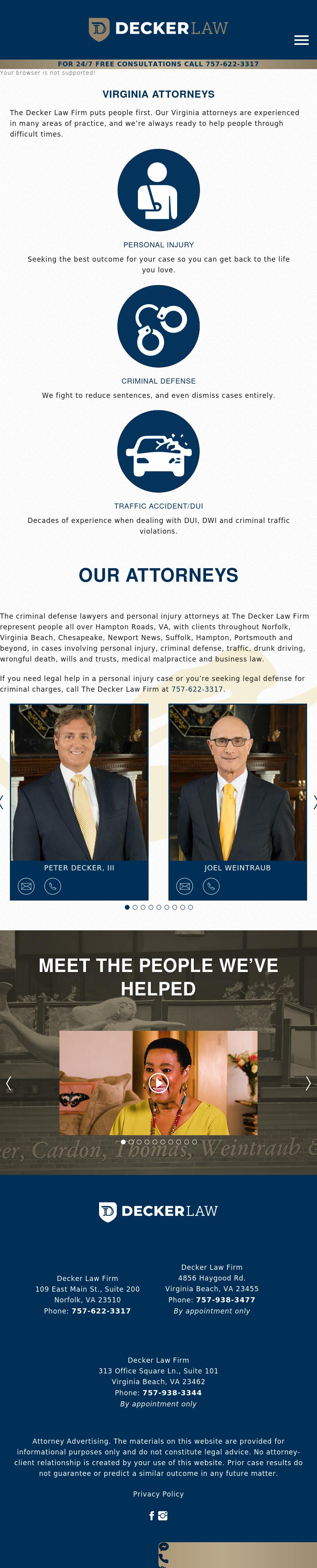The Decker Law Firm - Norfolk VA Lawyers