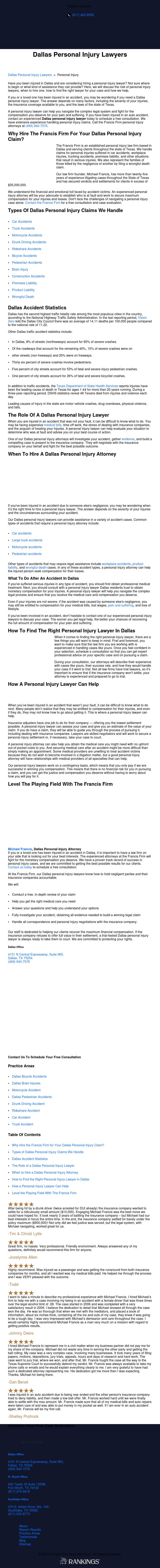 The Francis Firm - Dallas TX Lawyers