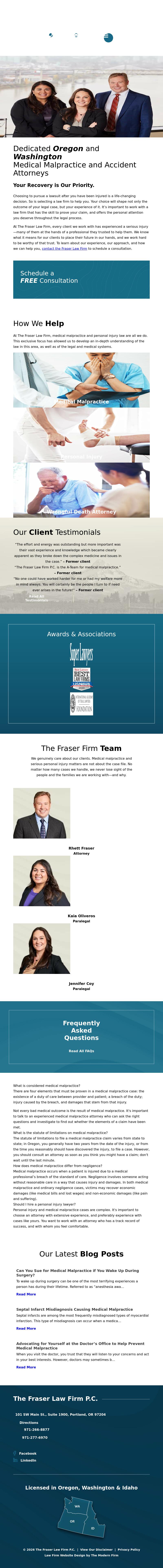The Fraser Law Firm P.C. - Portland OR Lawyers