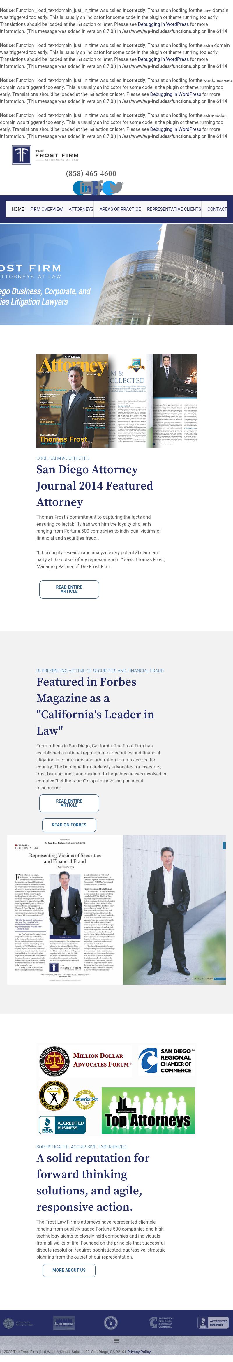 The Frost Firm - San Diego CA Lawyers