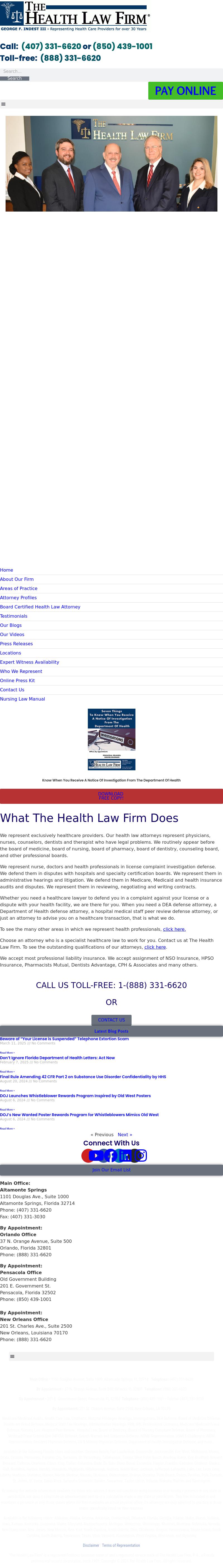 The Health Law Firm - Orlando FL Lawyers