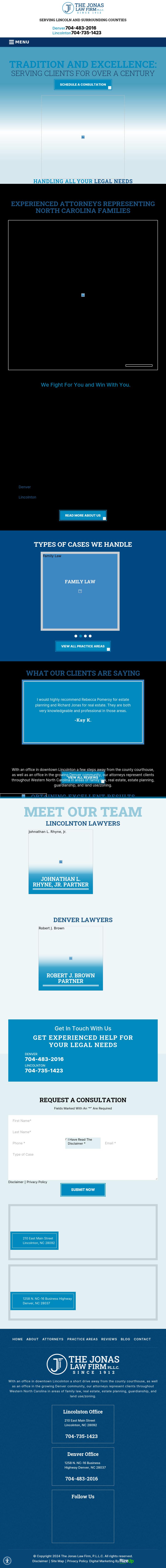 The Jonas Law Firm, P.L.L.C. - Lincolnton NC Lawyers
