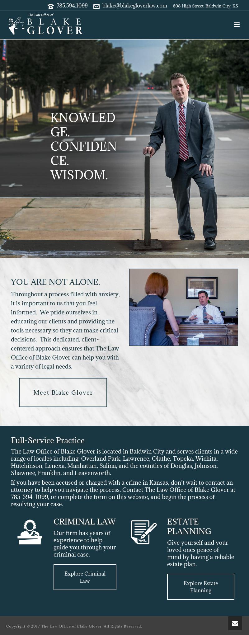 The Law Office of Blake Glover - Baldwin City KS Lawyers