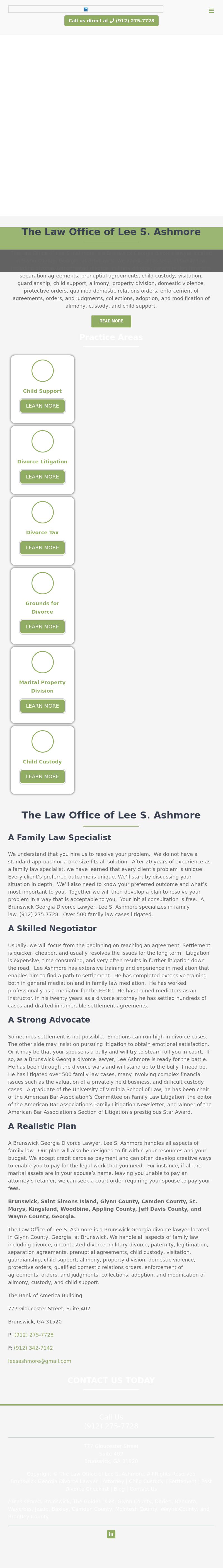 The Law Office of Lee S. Ashmore - Brunswick GA Lawyers