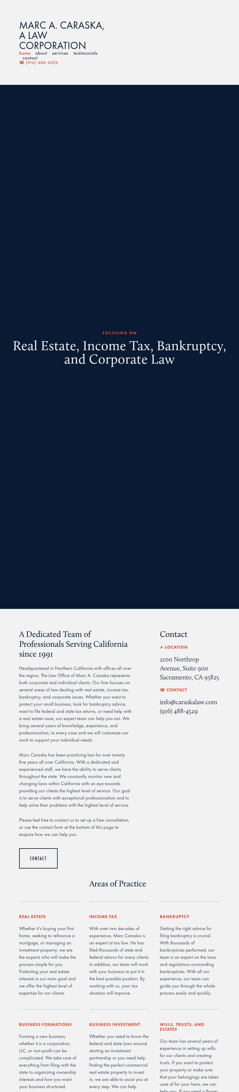 The Law Office of Marc A. Caraska - Sacramento CA Lawyers