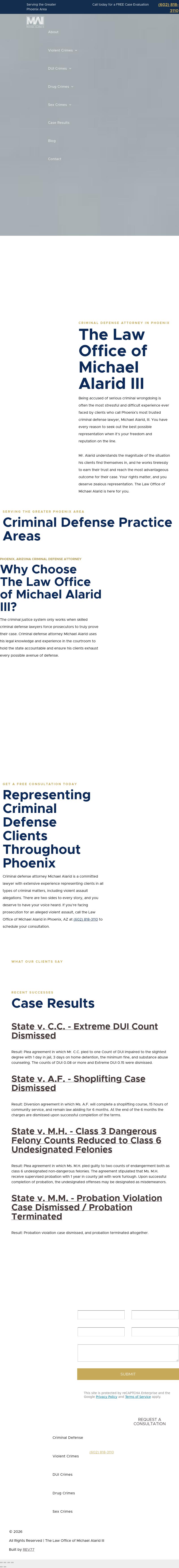 The Law Office of Michael Alarid III PLLC - Phoenix AZ Lawyers