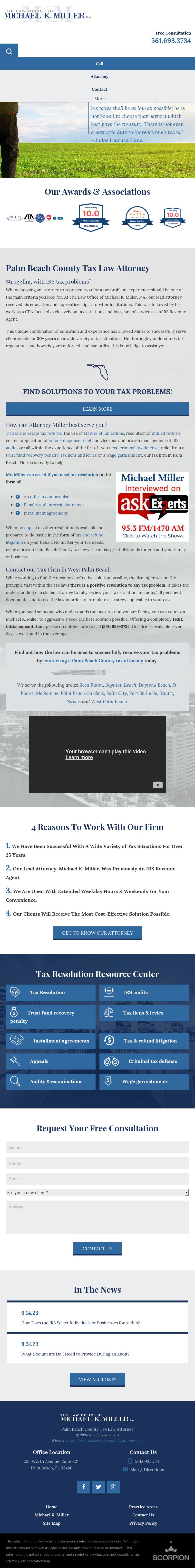  The Law Office of Michael K. Miller, P.A. - Palm Beach FL Lawyers
