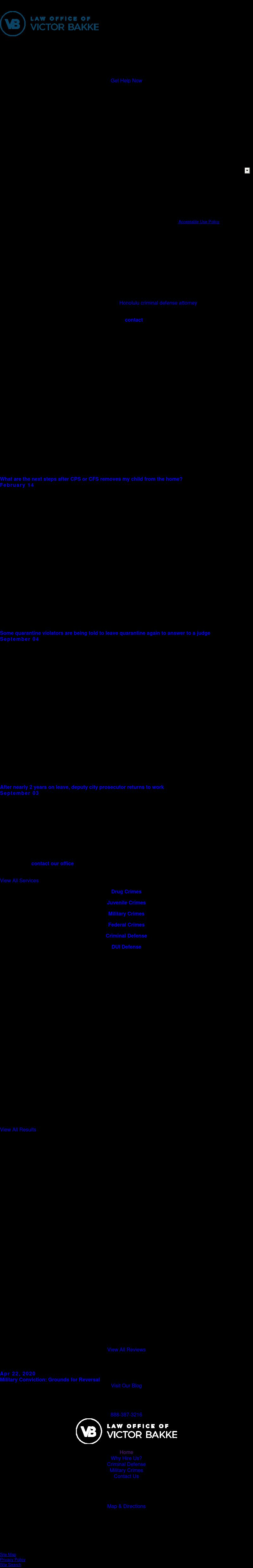 The Law Office of Victor Bakke, ALC - Honolulu HI Lawyers
