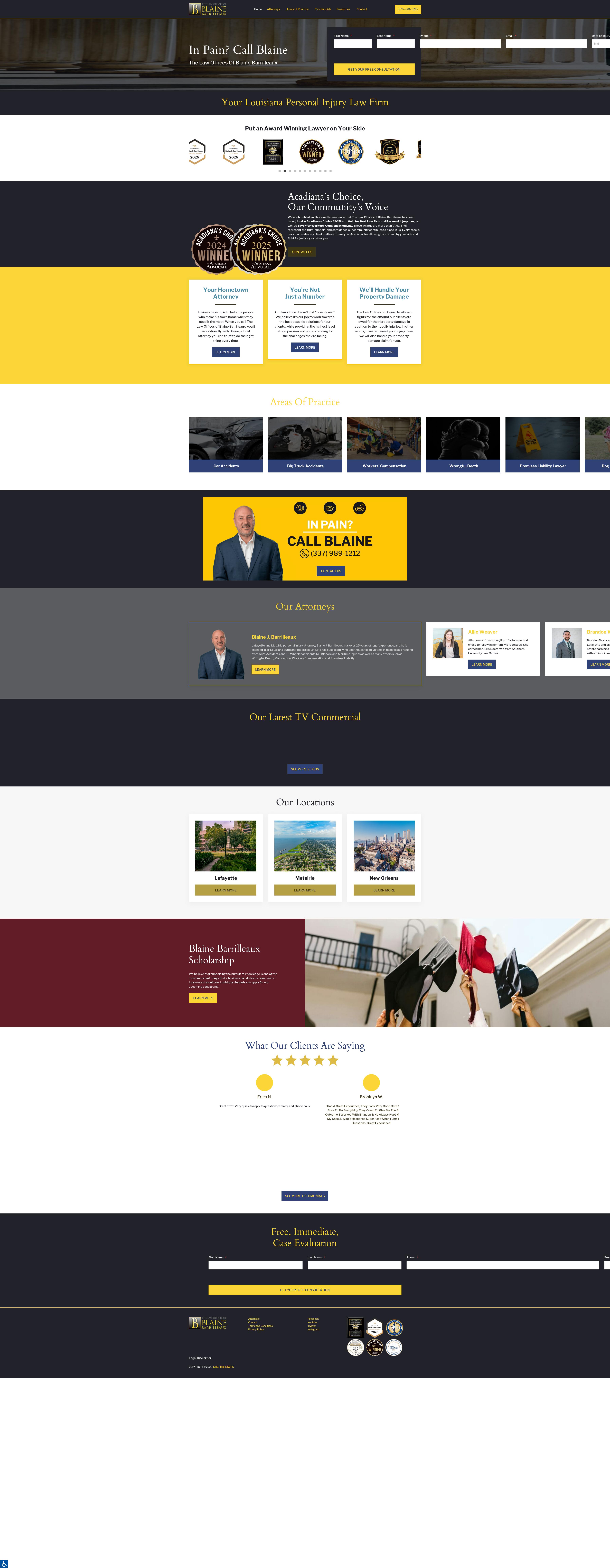 The Law Offices of Blaine Barrilleaux - Lafayette LA Lawyers