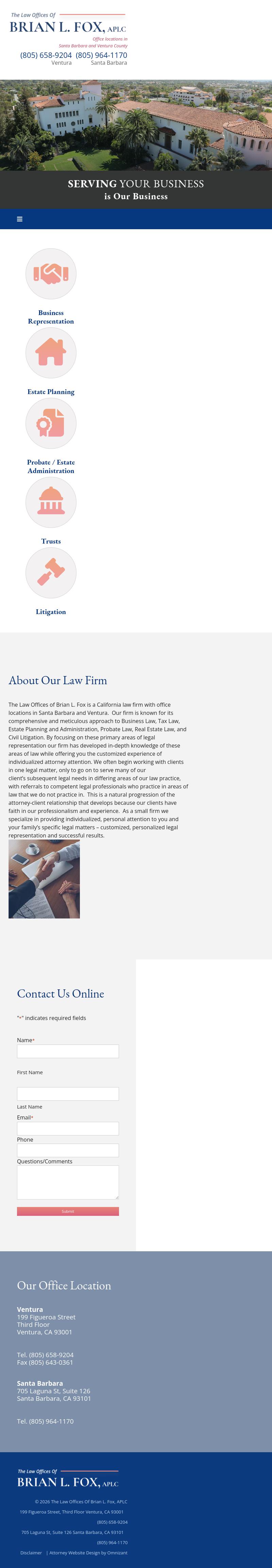 The Law Offices Of Brian L. Fox, APLC - Ventura CA Lawyers