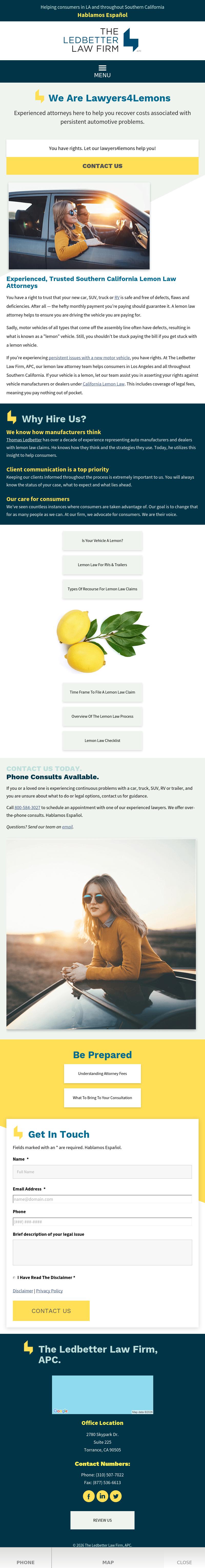 The Ledbetter Law Firm, APC - Torrance CA Lawyers