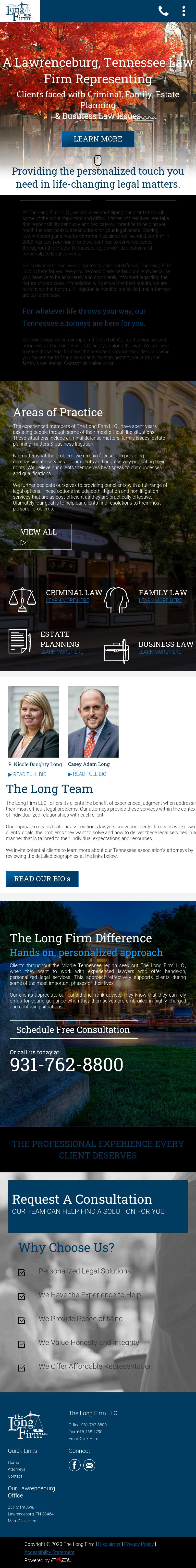 The Long Firm, LLC - Franklin TN Lawyers