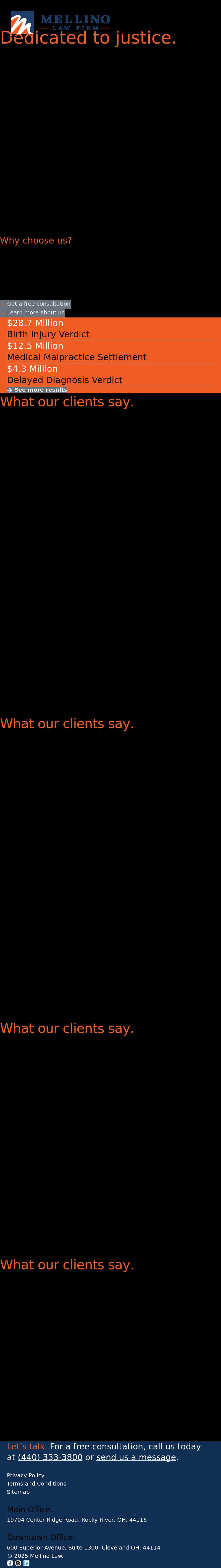 The Mellino Law Firm LLC - Rocky River OH Lawyers