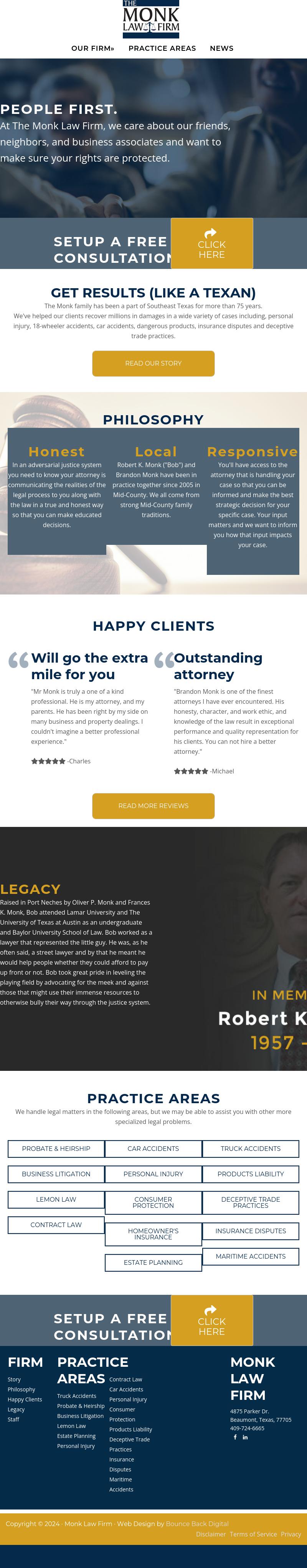 The Monk Law Firm - Port Arthur TX Lawyers