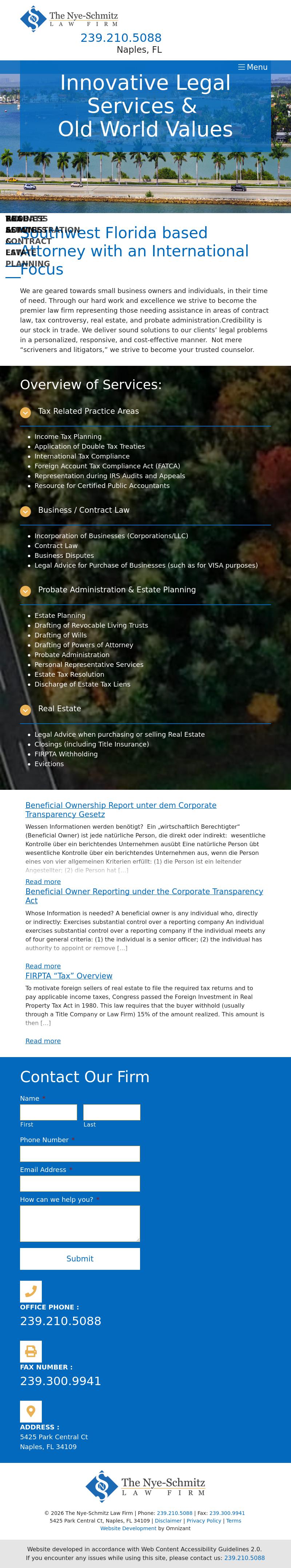 The Nye-Schmitz Law Firm, P.A. - Naples FL Lawyers
