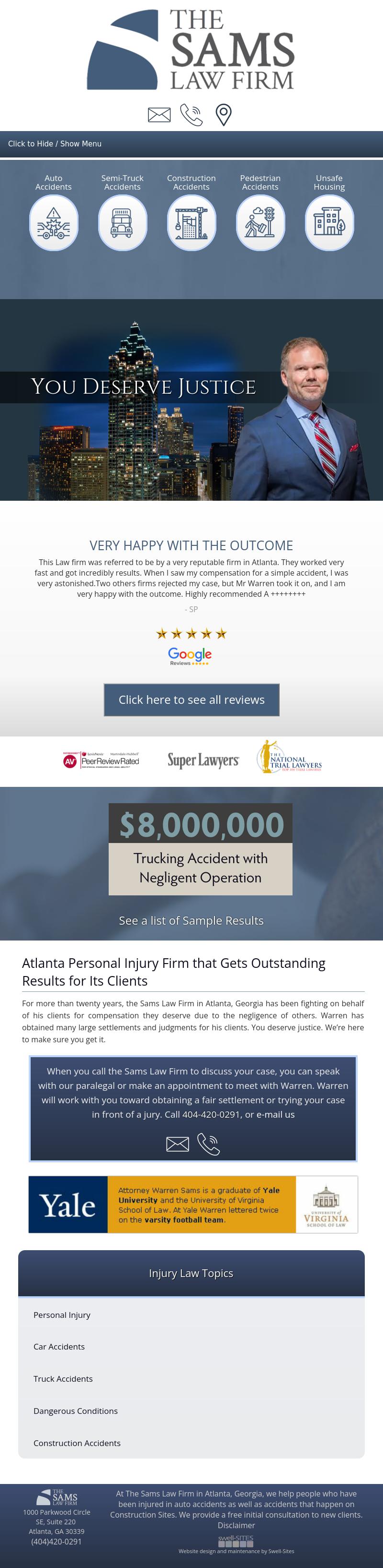 The Sams Law Firm - Atlanta GA Lawyers