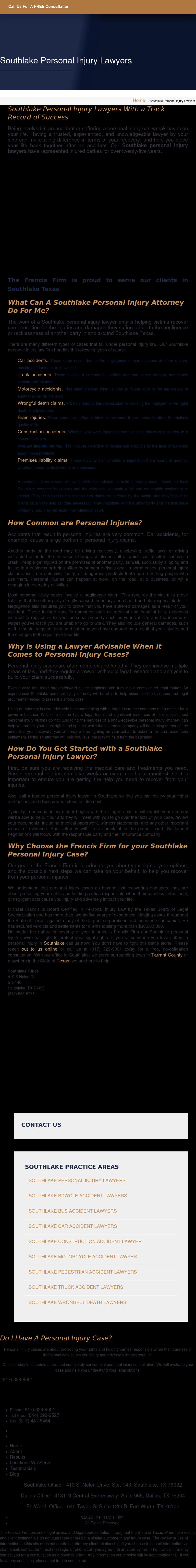 The Francis Firm - Southlake TX Lawyers