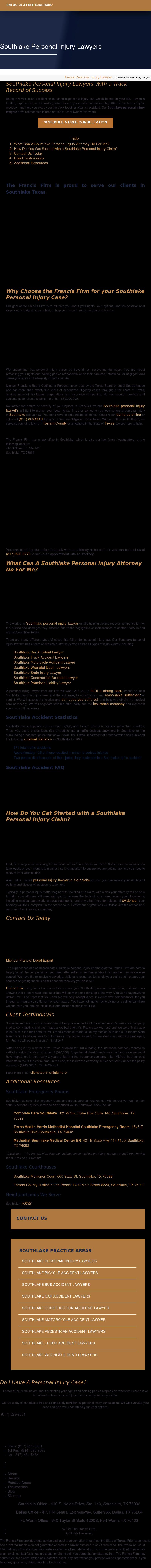 The Francis Firm - Southlake TX Lawyers