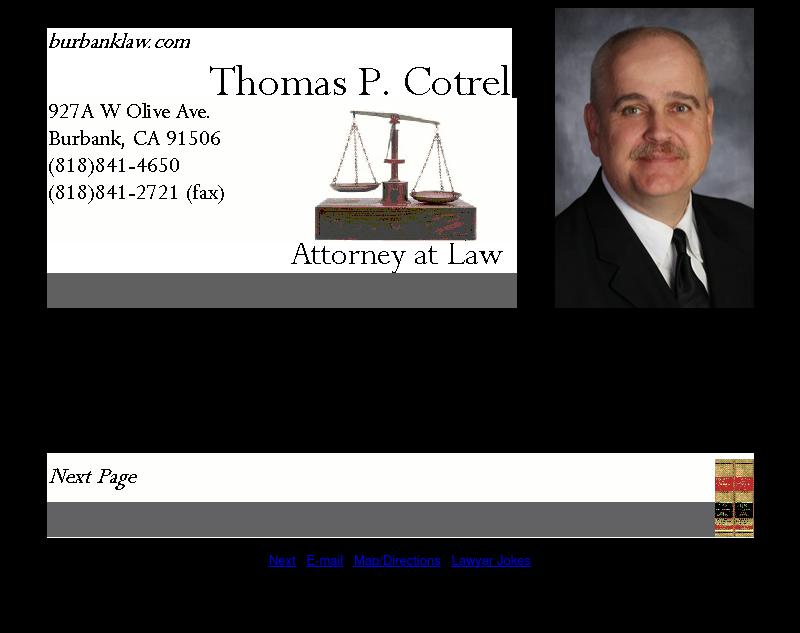 Thomas P Cotrel - Burbank CA Lawyers