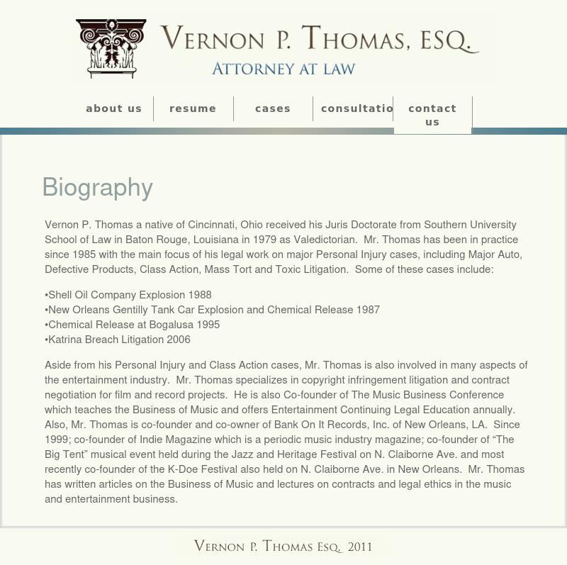 Thomas Vernon P - New Orleans LA Lawyers