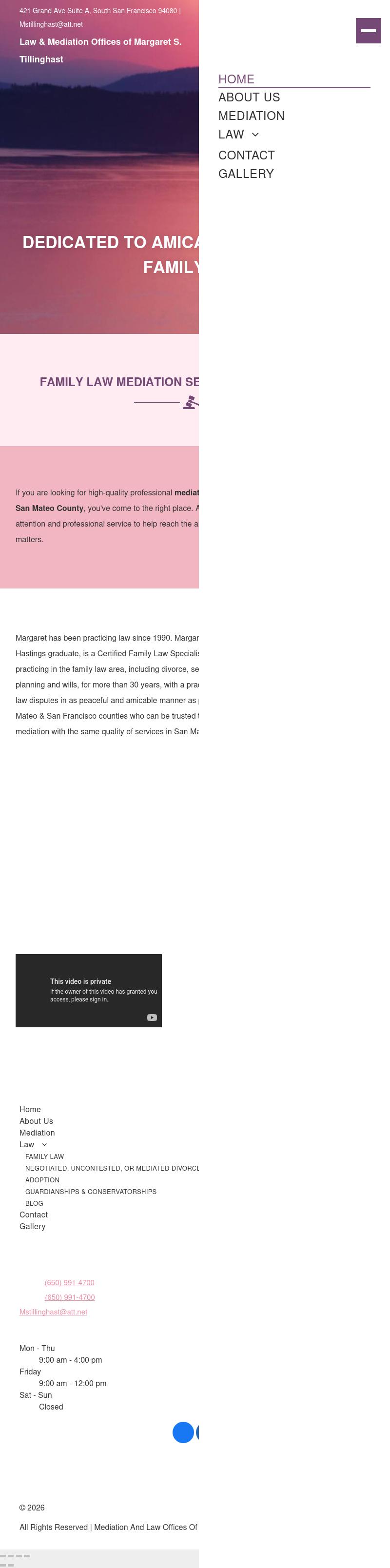 Tillinghast Margaret S Law Offices Of - Daly City CA Lawyers