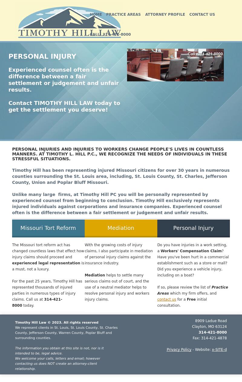 Timothy Hill - Saint Louis MO Lawyers