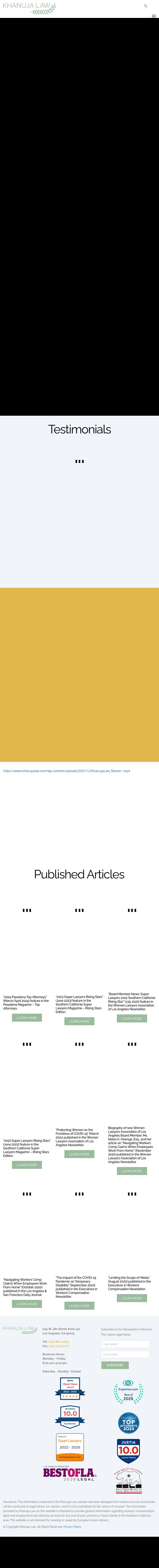 Khanuja Law - Los Angeles CA Lawyers