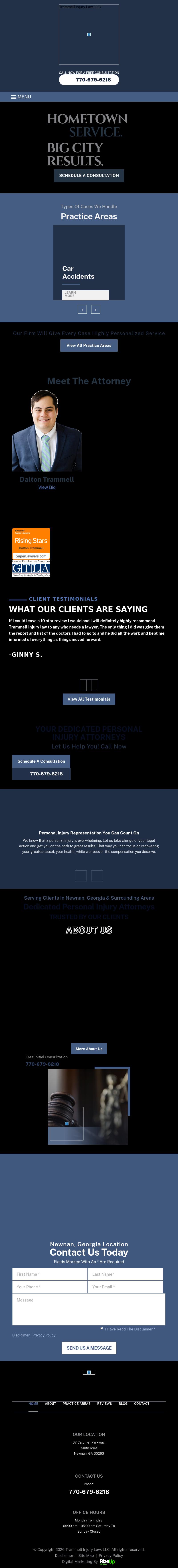 Trammell Injury Law, LLC - Newnan GA Lawyers