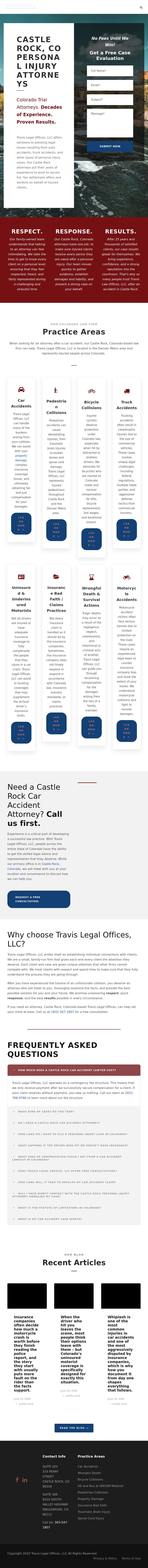 Travis Legal Offices, LLC - Castle Rock CO Lawyers