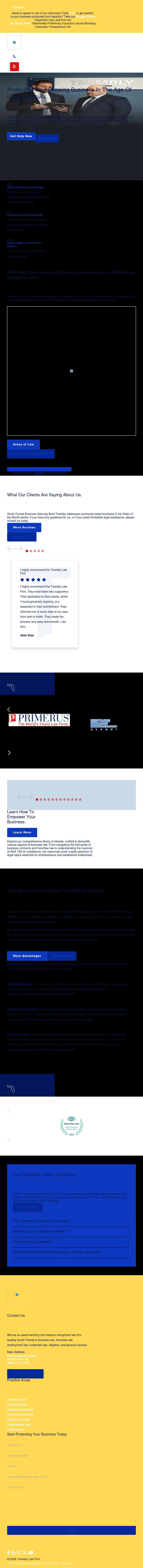 Trembly Law Firm - Florida Business Lawyers - Miami FL Lawyers