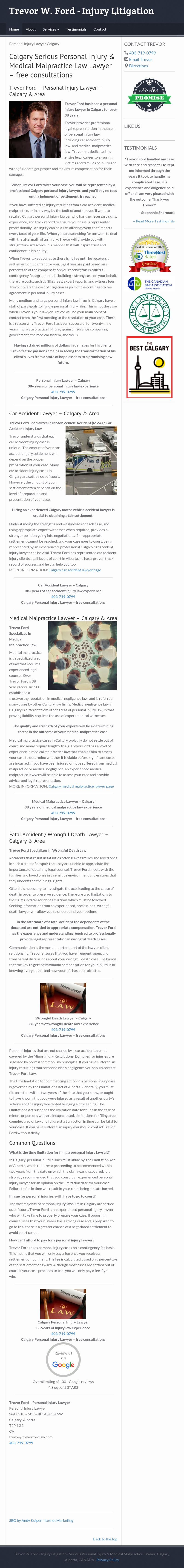 Trevor Ford Law Office - Calgary AL Lawyers