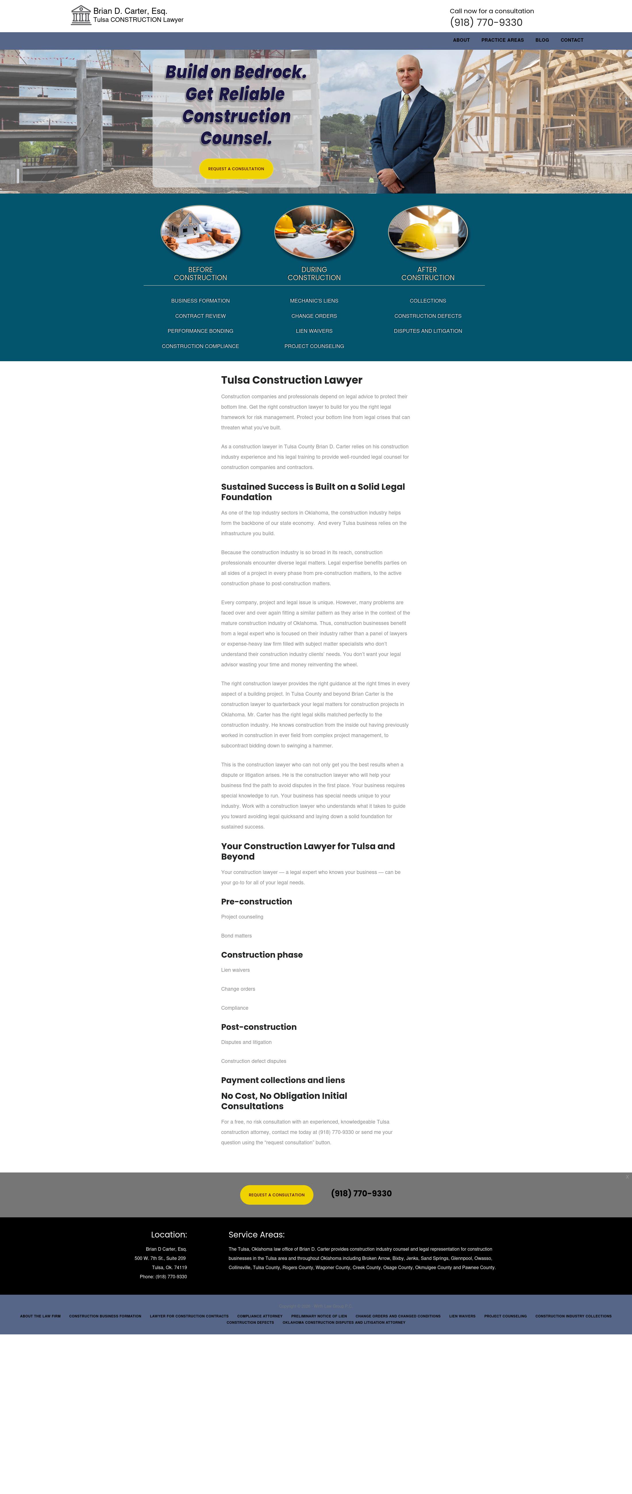 Tulsa Construction Lawyer - Tulsa OK Lawyers