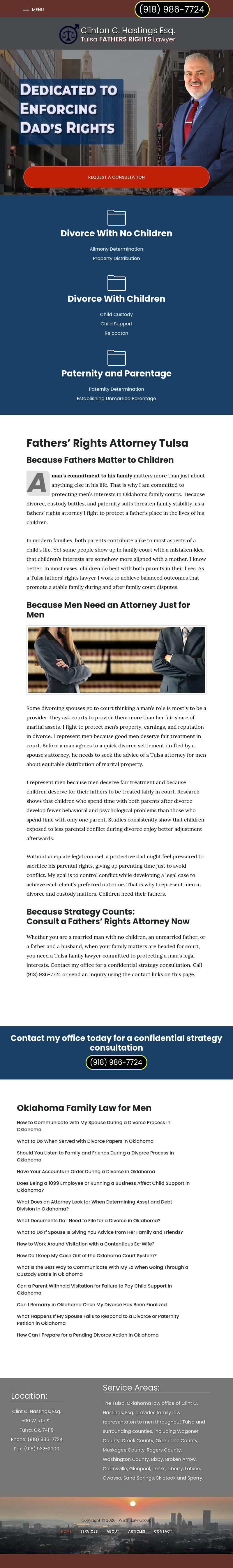 Tulsa FATHERS RIGHTS Lawyer - Tulsa OK Lawyers