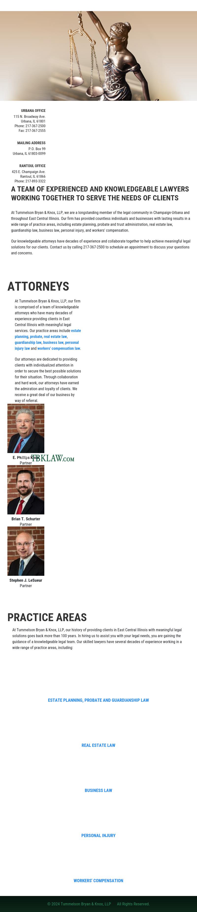 Tummelson, Bryan & Knox, LLP - Urbana IL Lawyers