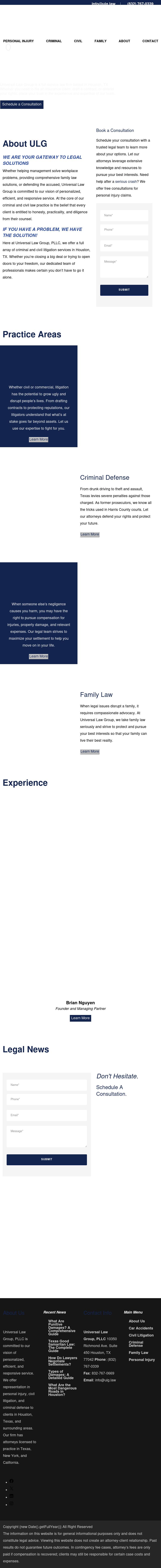 Universal Law Group - Houston TX Lawyers