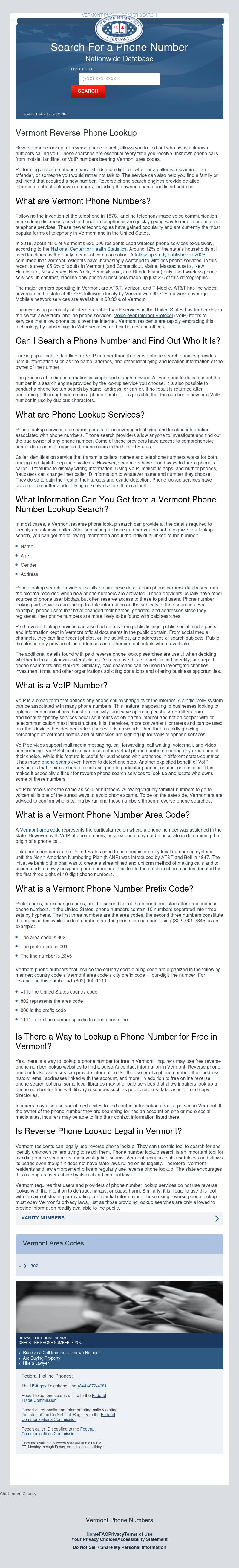 Vermont Phone Number Lookup - Middlebury VT Lawyers