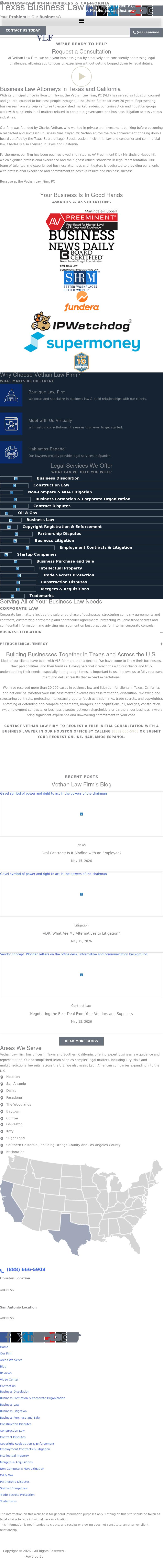 Vethan Law Firm - Houston TX Lawyers