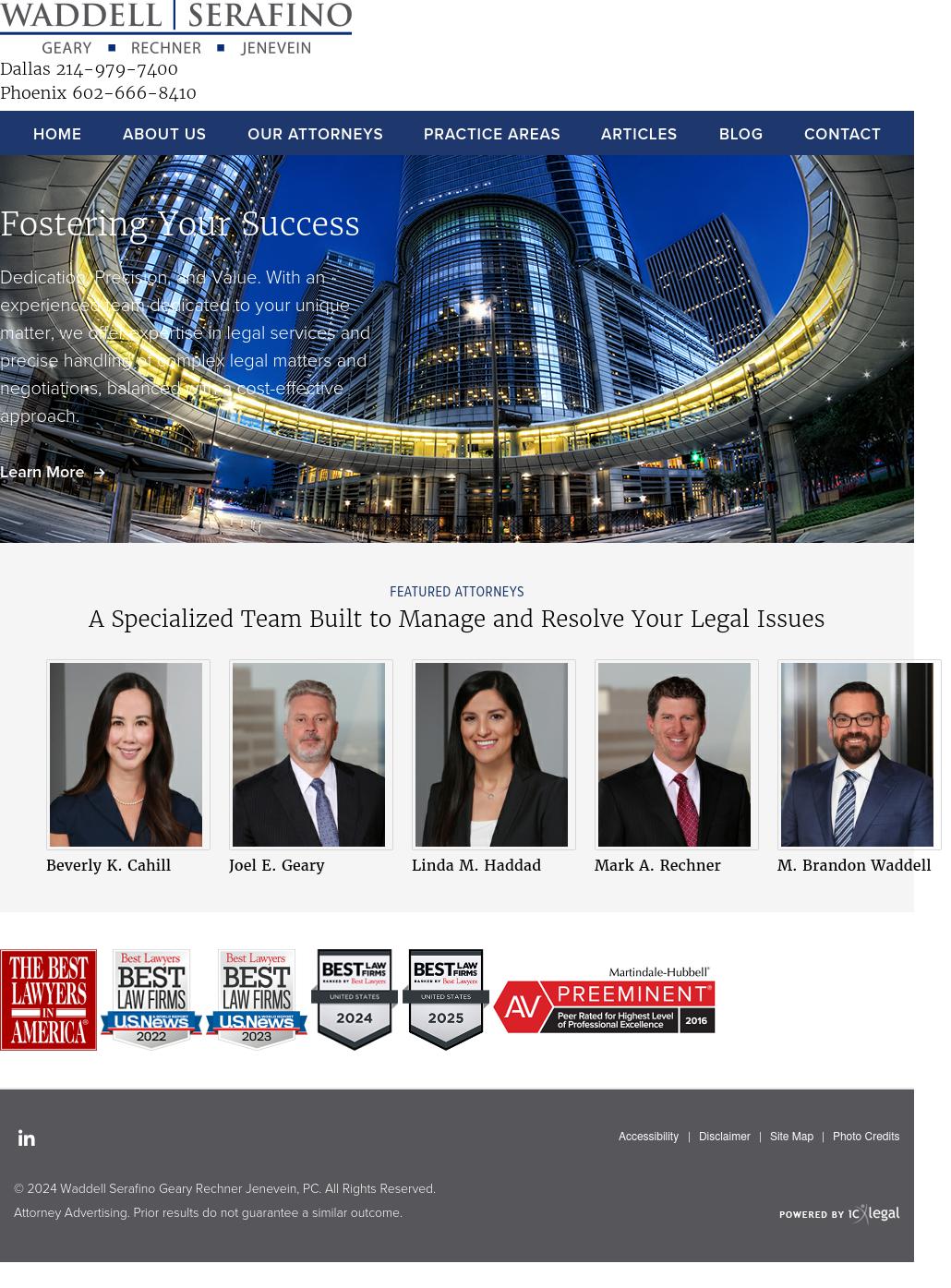 Vincent Lopez Serafino Jenevein, P.C. - Dallas TX Lawyers