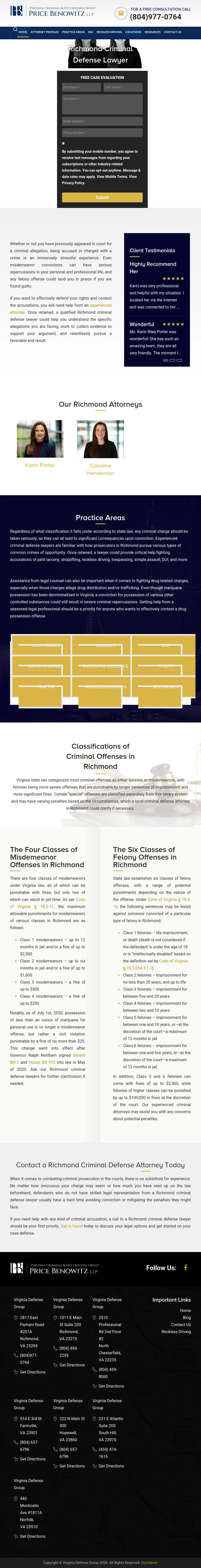 Virginia Defense Group - Blackstone VA Lawyers