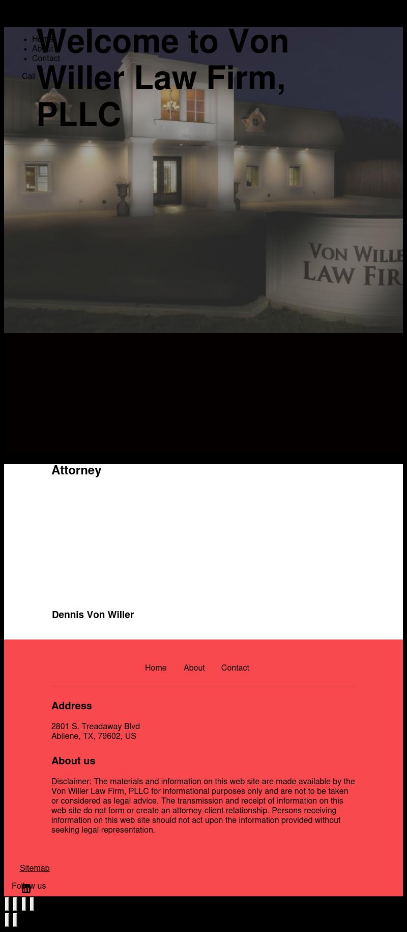 Von Willer Law Firm - Abilene TX Lawyers