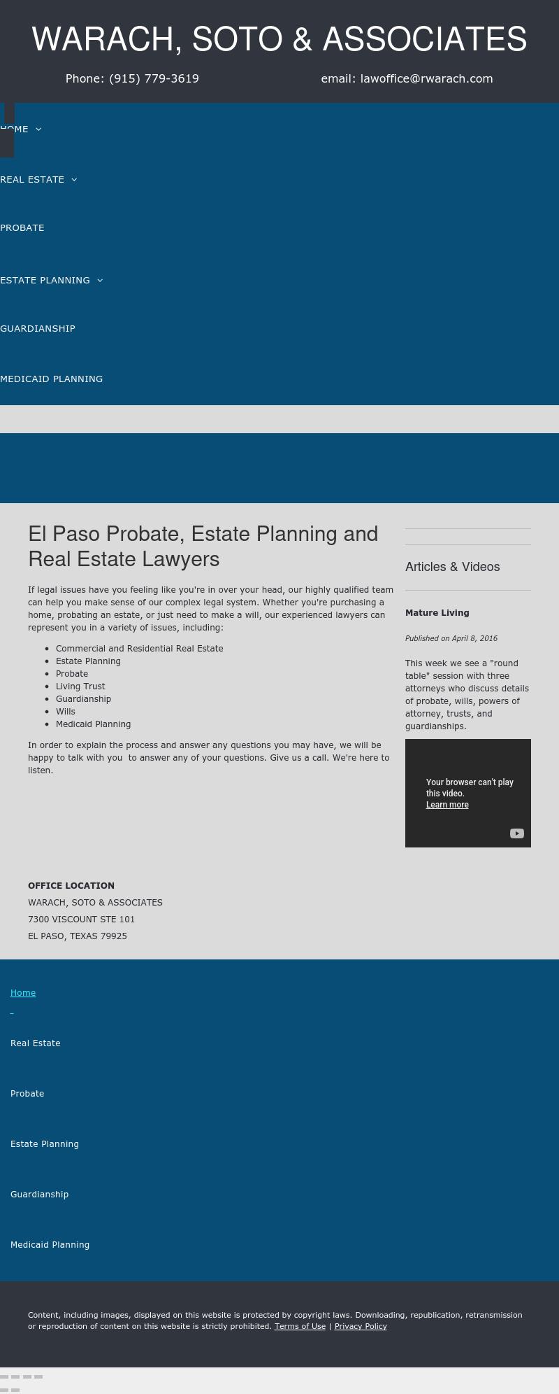 Warach, Soto & Associates - El Paso TX Lawyers
