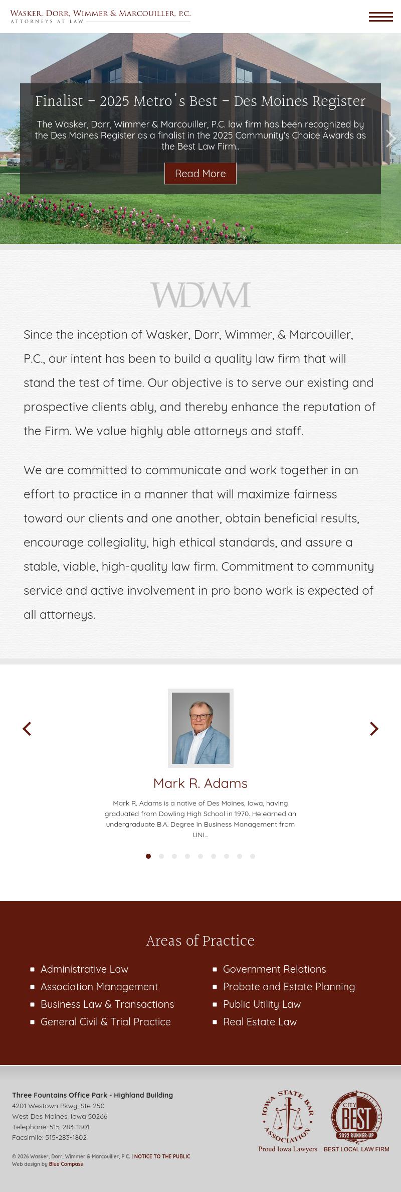 Wasker Dorr Wimmer & Marcouiller PC - West Des Moines IA Lawyers